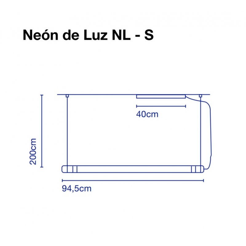 Pendant lamp Neón de Luz NL - S 95 Aluminium LED