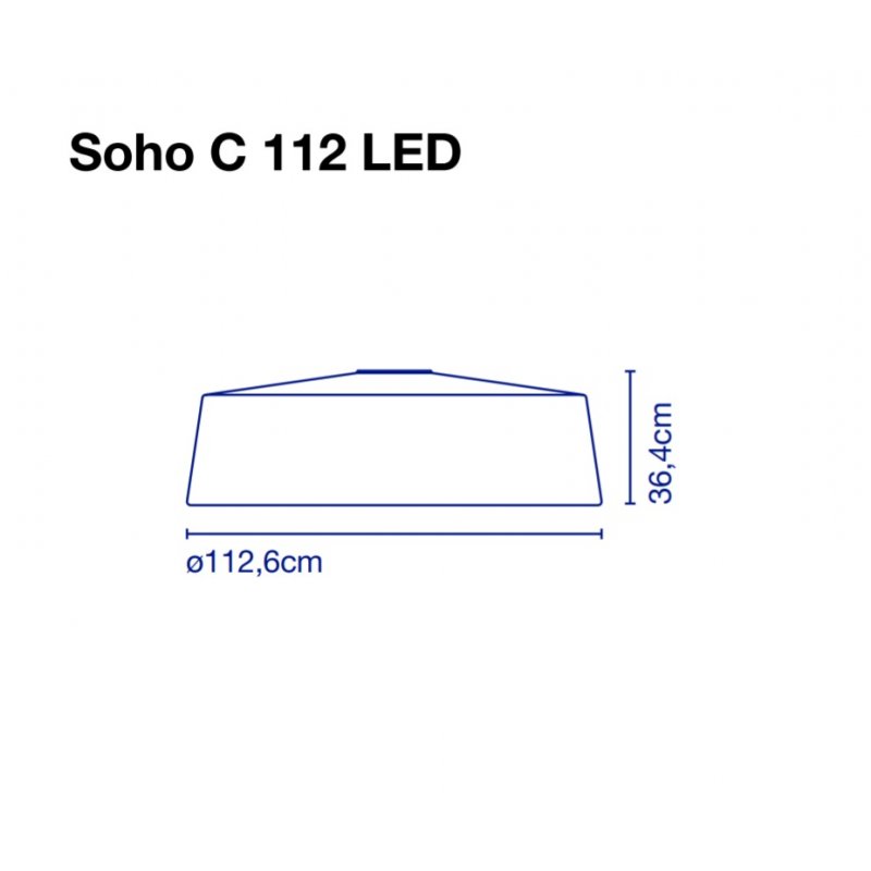 Ceiling lamp Soho C 112 LED White