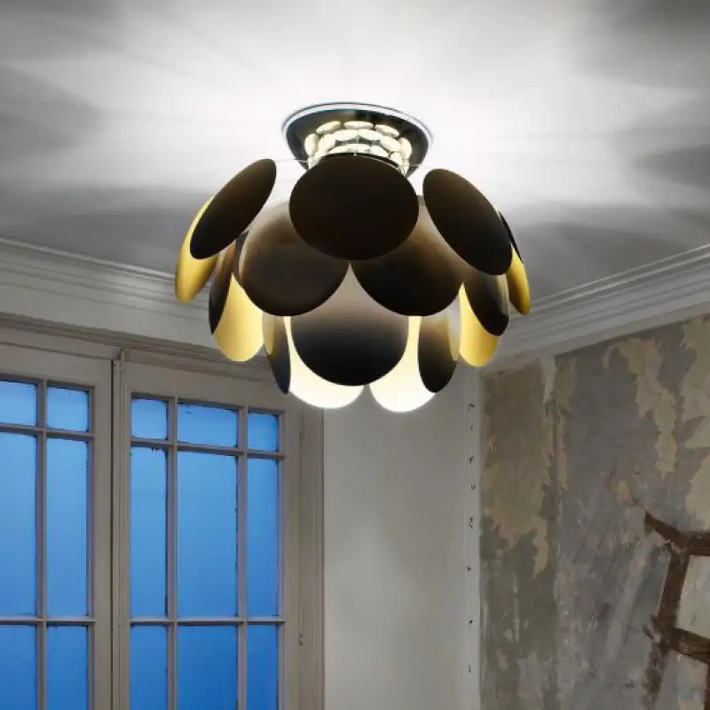 Ceiling lamp Discocó C 88 Black - Gold