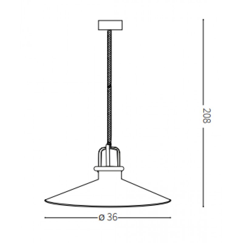 Pendant lamp - ERIS-4 SP1 Ø 36 cm WH