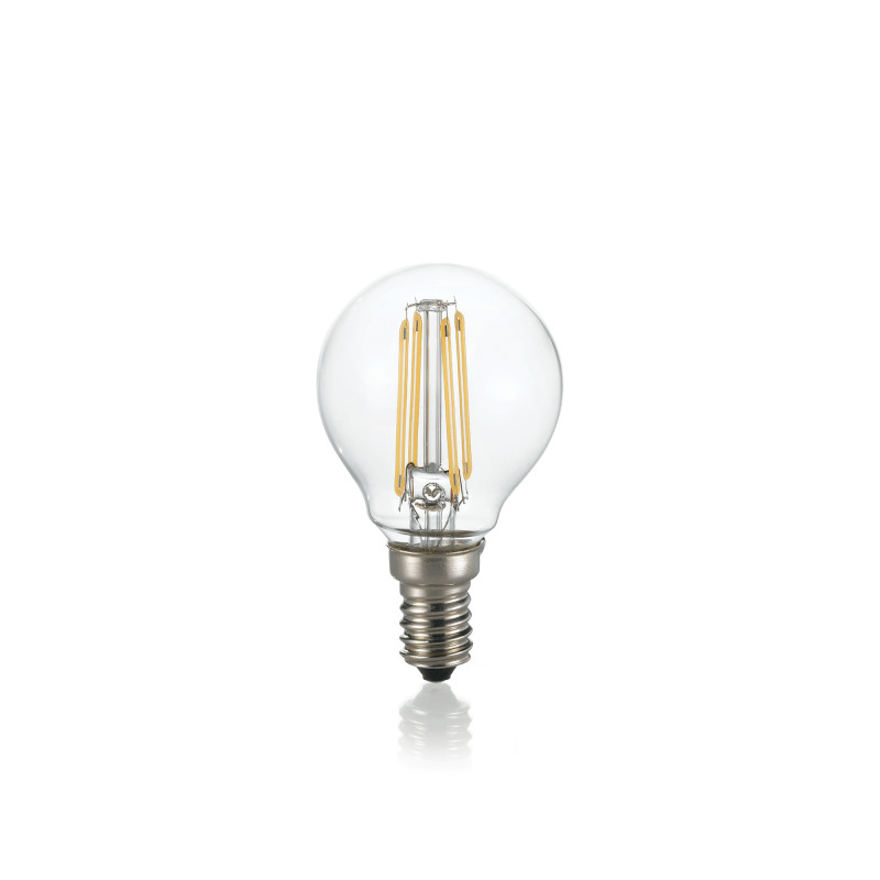 LED Bulb E14 4W SFERA TRASPARENTE 3000K