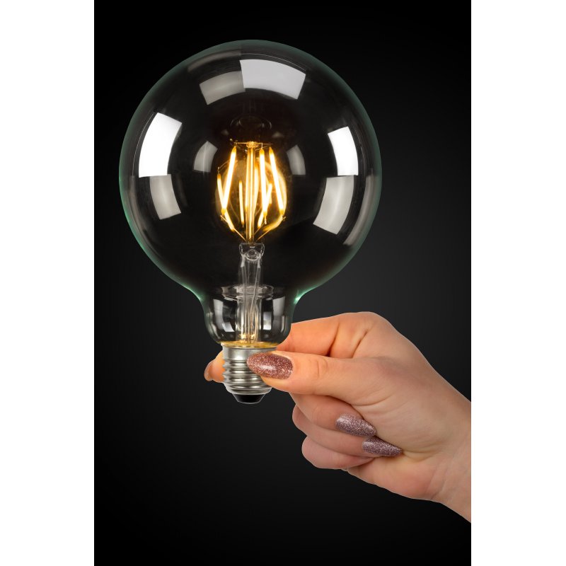 LED Bulb E27, Ø 12,5 cm - Transparant