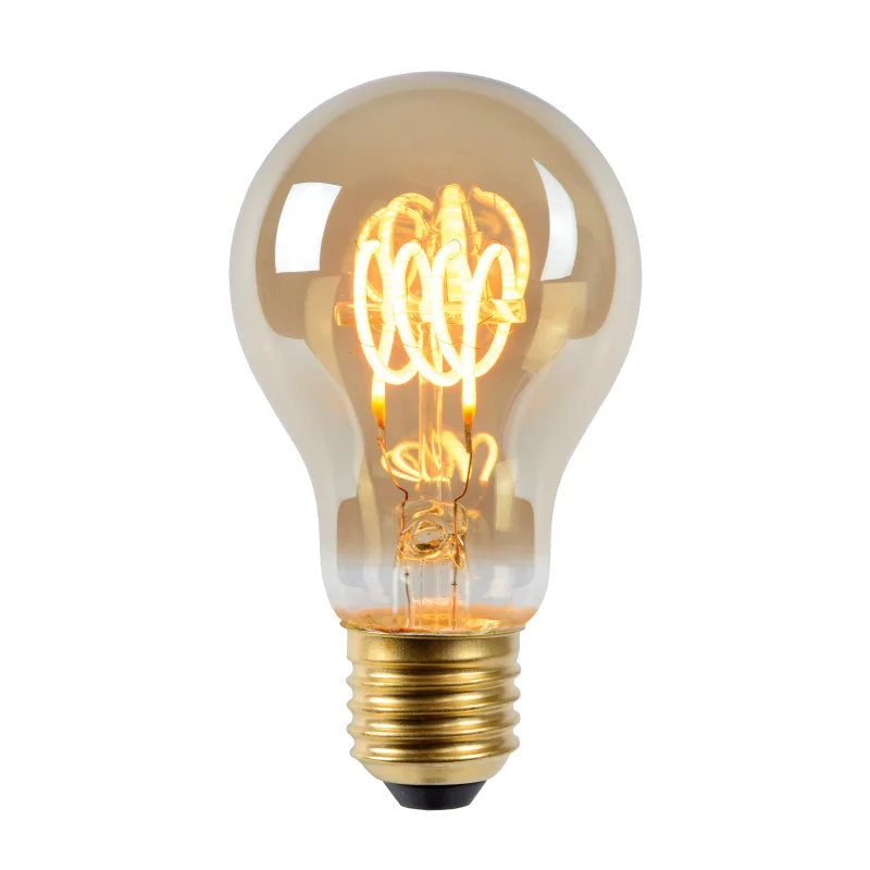 LED Bulb E27, Ø 6 cm Smoke Grey