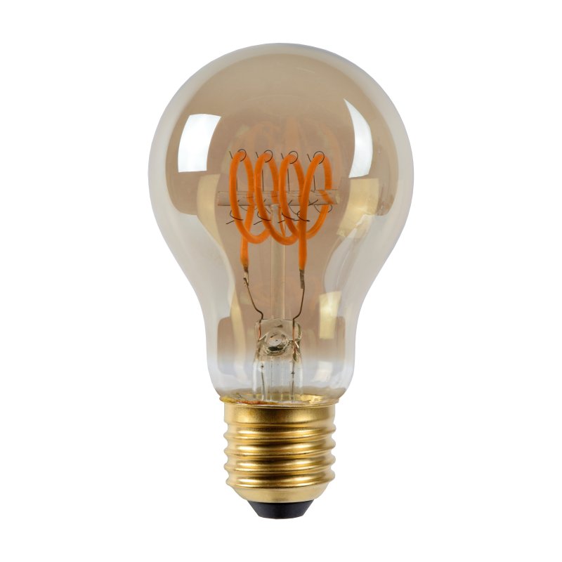 LED Bulb E27, Ø 6 cm Smoke Grey