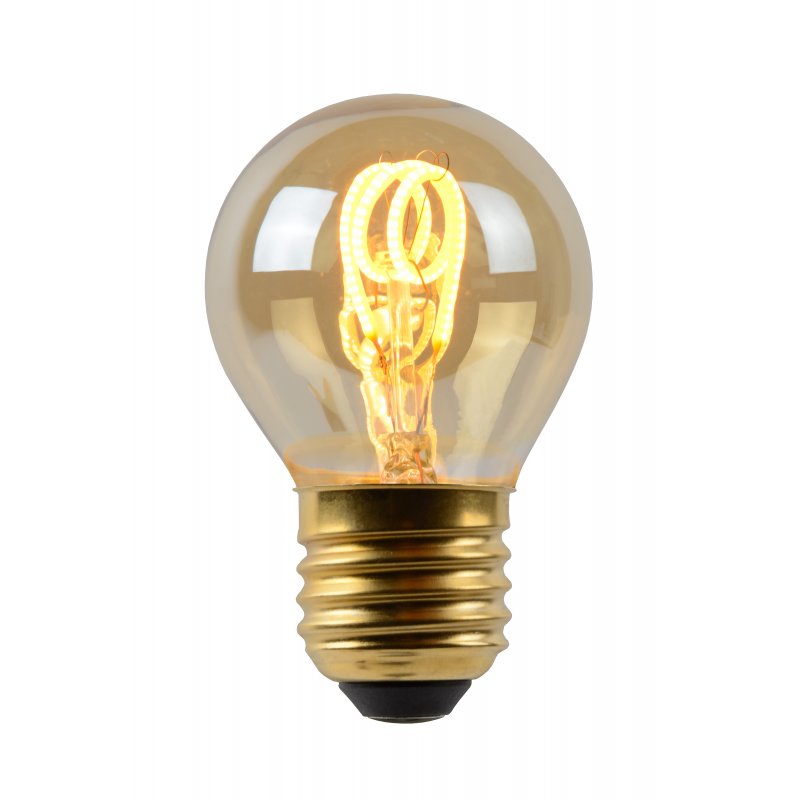 LED Bulb E27, Ø 4,5 cm - Amber